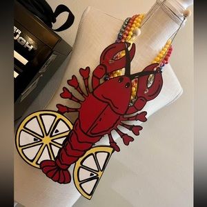Louisiana Cajun Crawfish wooden wall hanging, hand painted by myself!